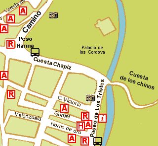 Plano del Barrio del Sacromonte, Granada