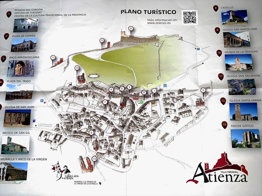Plano turístico de Atienza