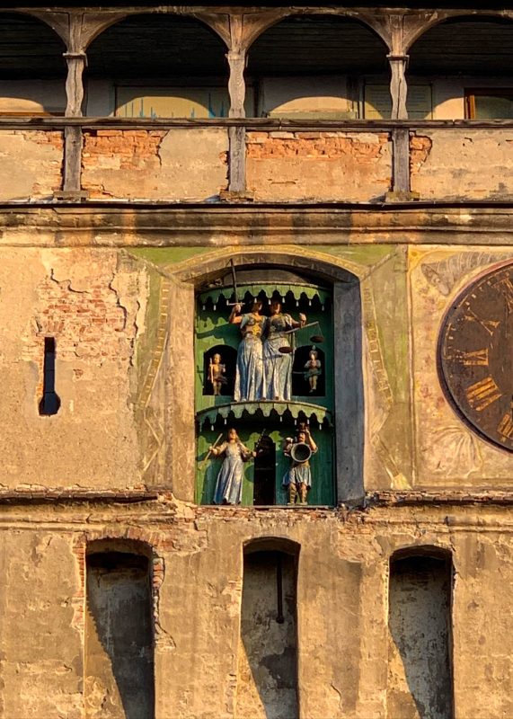 Detalle del reloj de Sighisoara