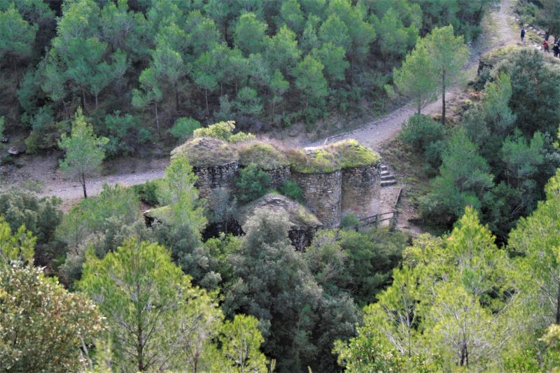 Las tinas desde arriba del río Felquer