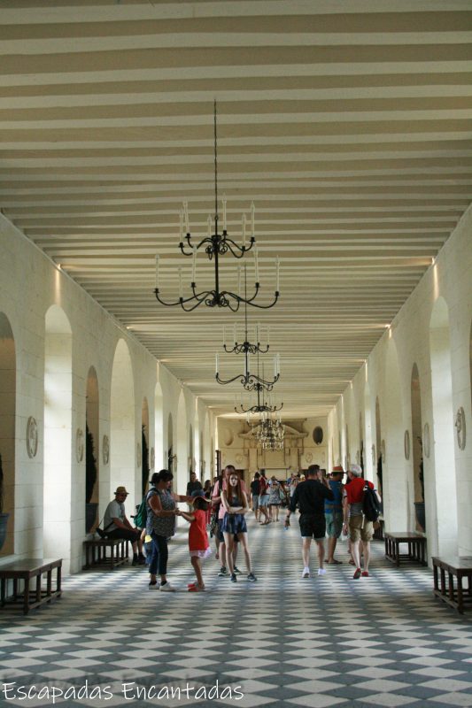 Galería sobre el rio Chenonceau