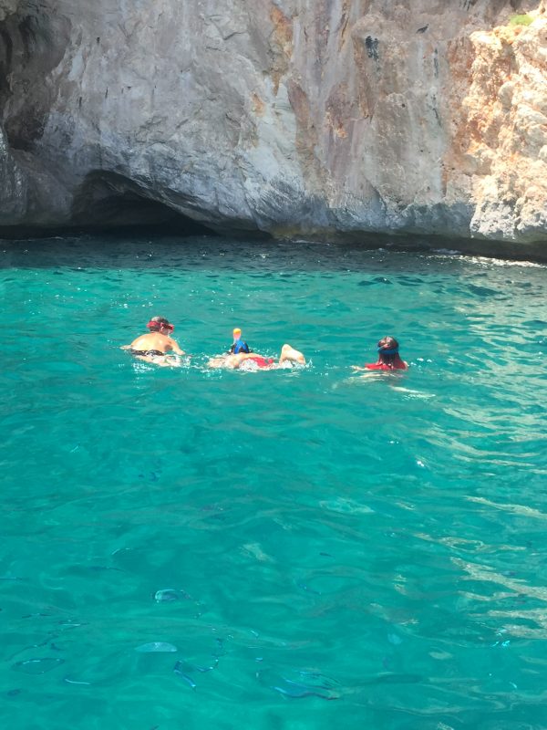 Snorkel en Piscine di Venere, Golfo de Orisei