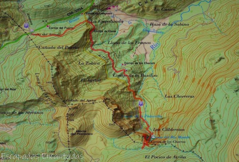 Ruta al nacimiento del rio Mundo