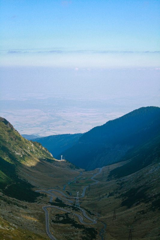 Vistas Transfagarasan desde Lac Balea