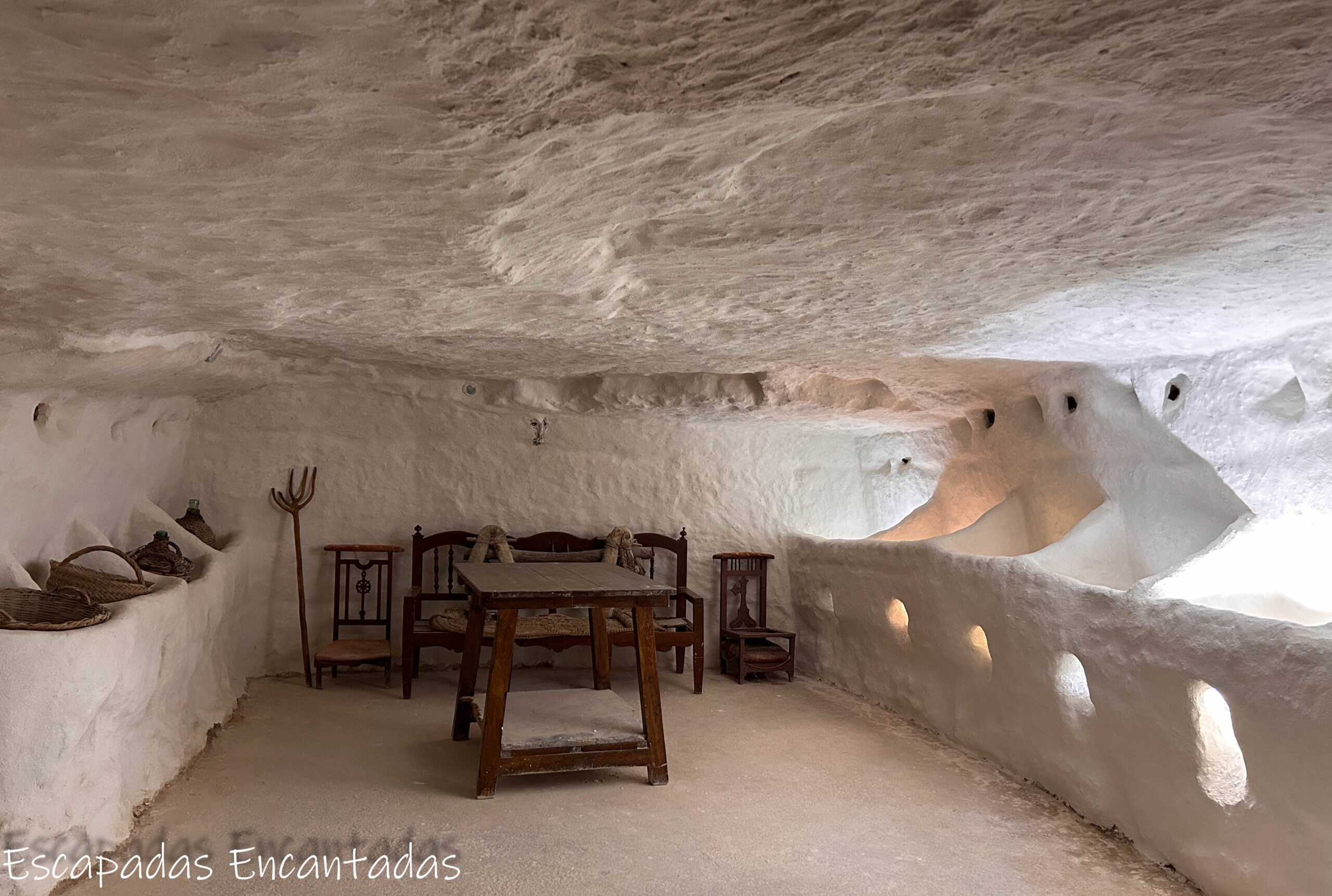 Interior de una casa cueva