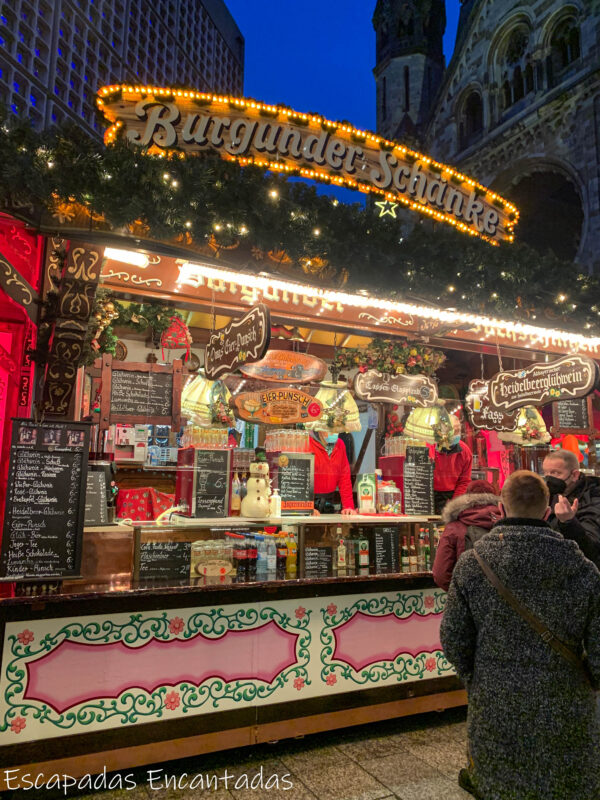 Puesto en mercado navideño Berlín