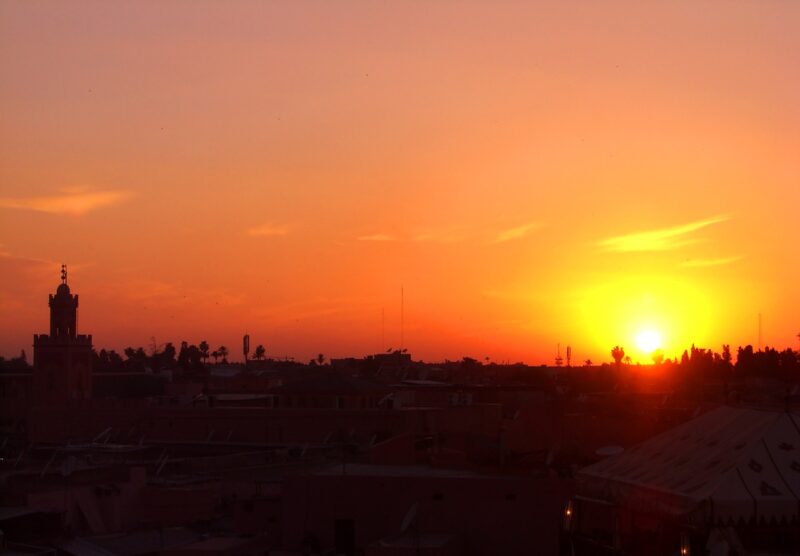 Plaza Jemma el Fna al atardecer