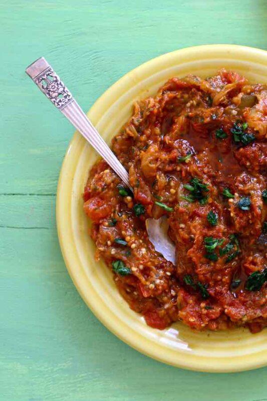 Zaalouk pate de berenjena Marruecos