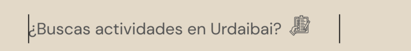 Actividades en Urdaibai